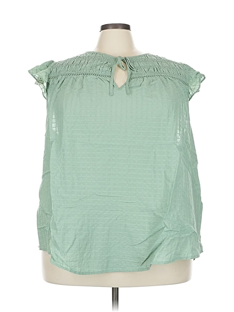 Torrid Sleeveless Blouse In Green
