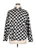 Riders by Lee 100% Polyester Checkered-gingham Silver Cardigan Size XL - photo 1