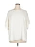 Alfani 100% Polyester Ivory Short Sleeve Blouse Size XL - photo 1