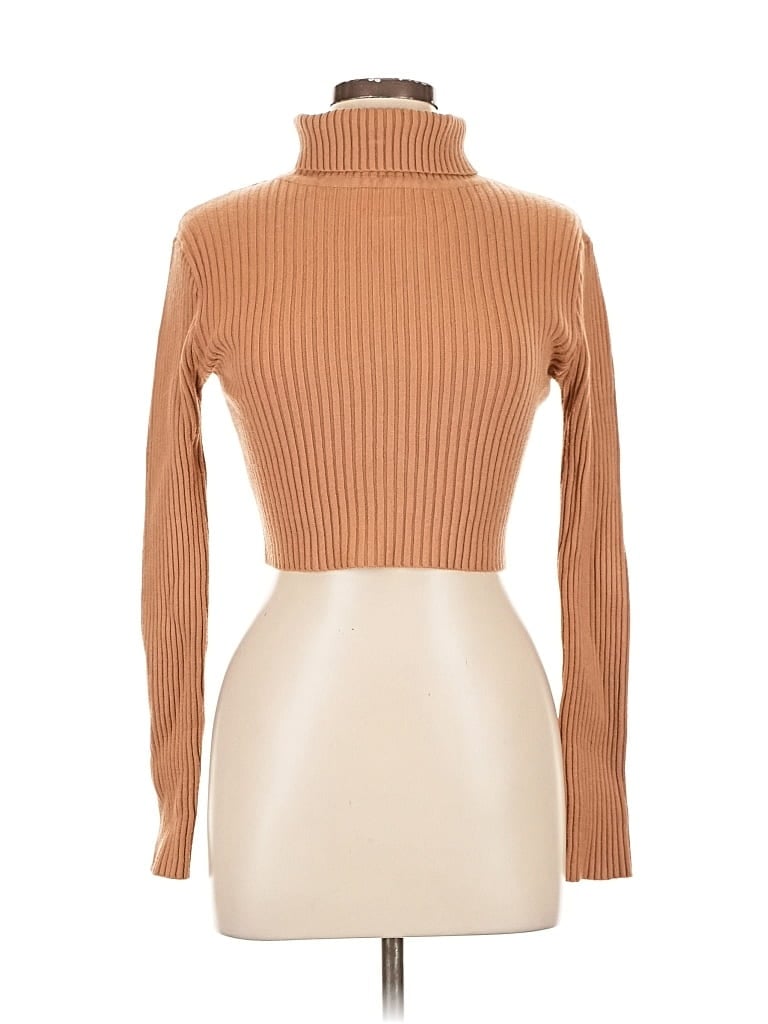 Pre-owned Love Tree Turtleneck Sweater In Brown