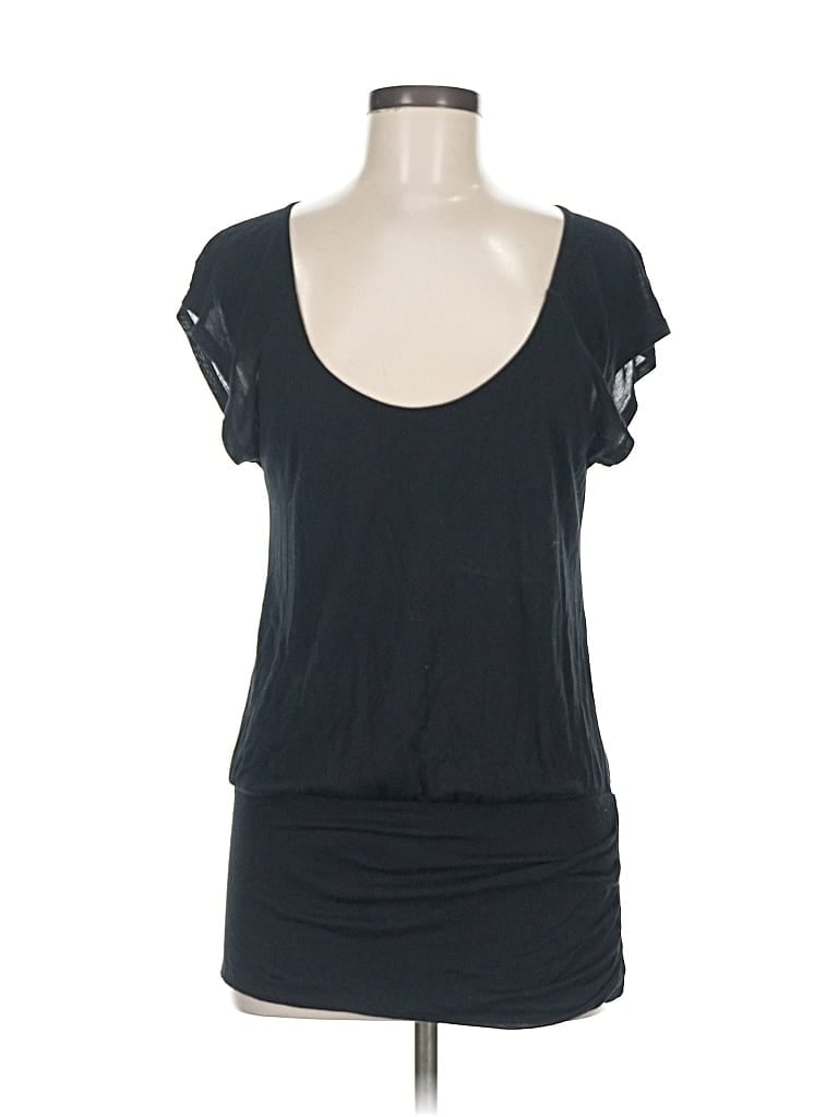Pre-owned Velvet Short Sleeve T-shirt In Black