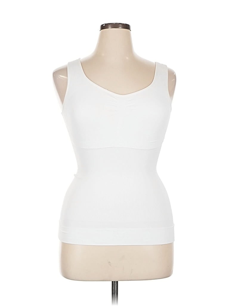 Pre-owned Unbranded Sleeveless T-shirt In White