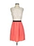 Maurices 100% Polyester Color Block Orange Cocktail Dress Size 5 - 6 - photo 1