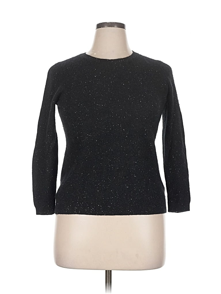 Pre-owned Charter Club Pullover Sweater In Black