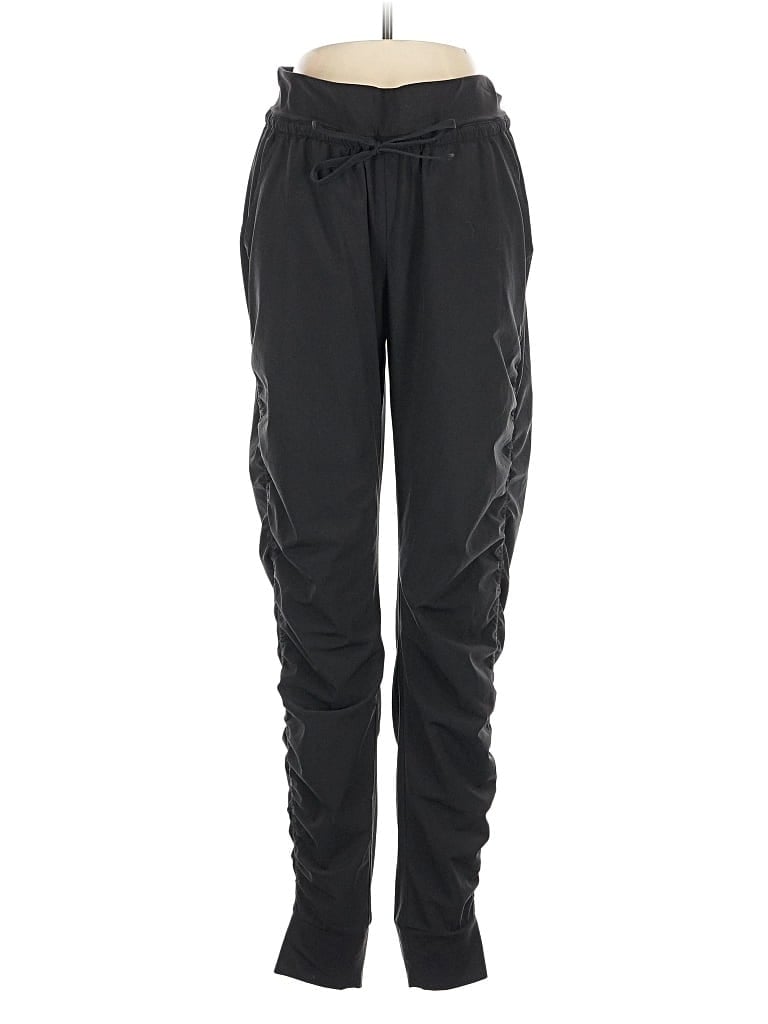 Pre-owned Athleta Track Pants In Black