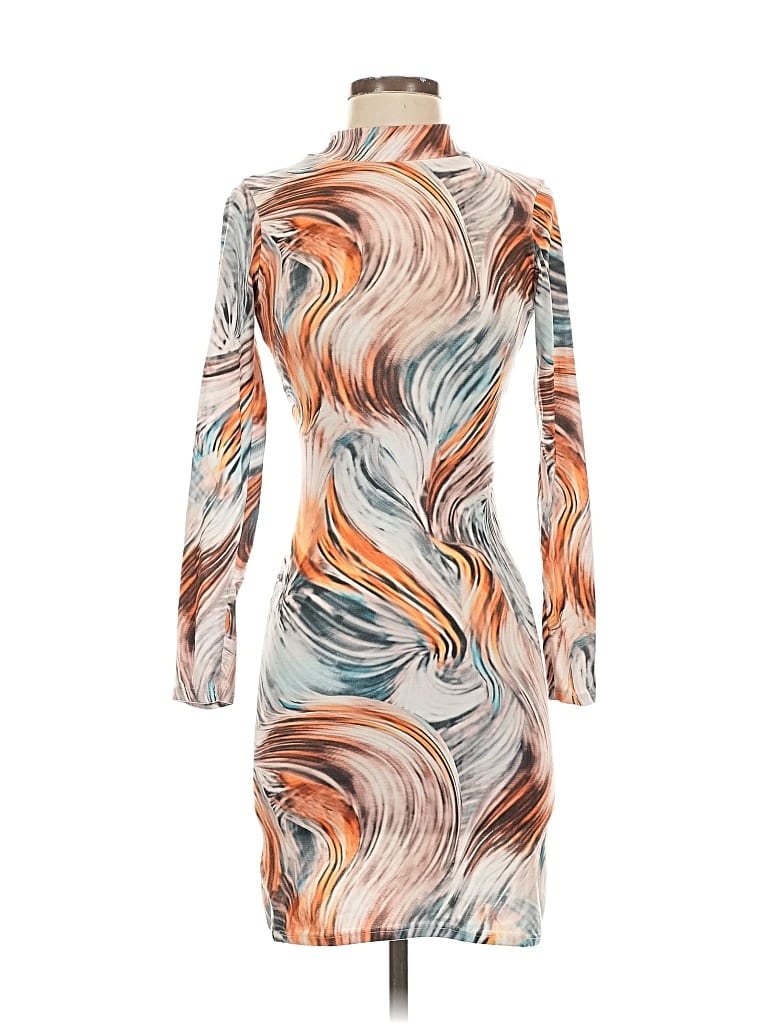 Pre-owned Fashion Nova Long Sleeve Turtleneck In Orange