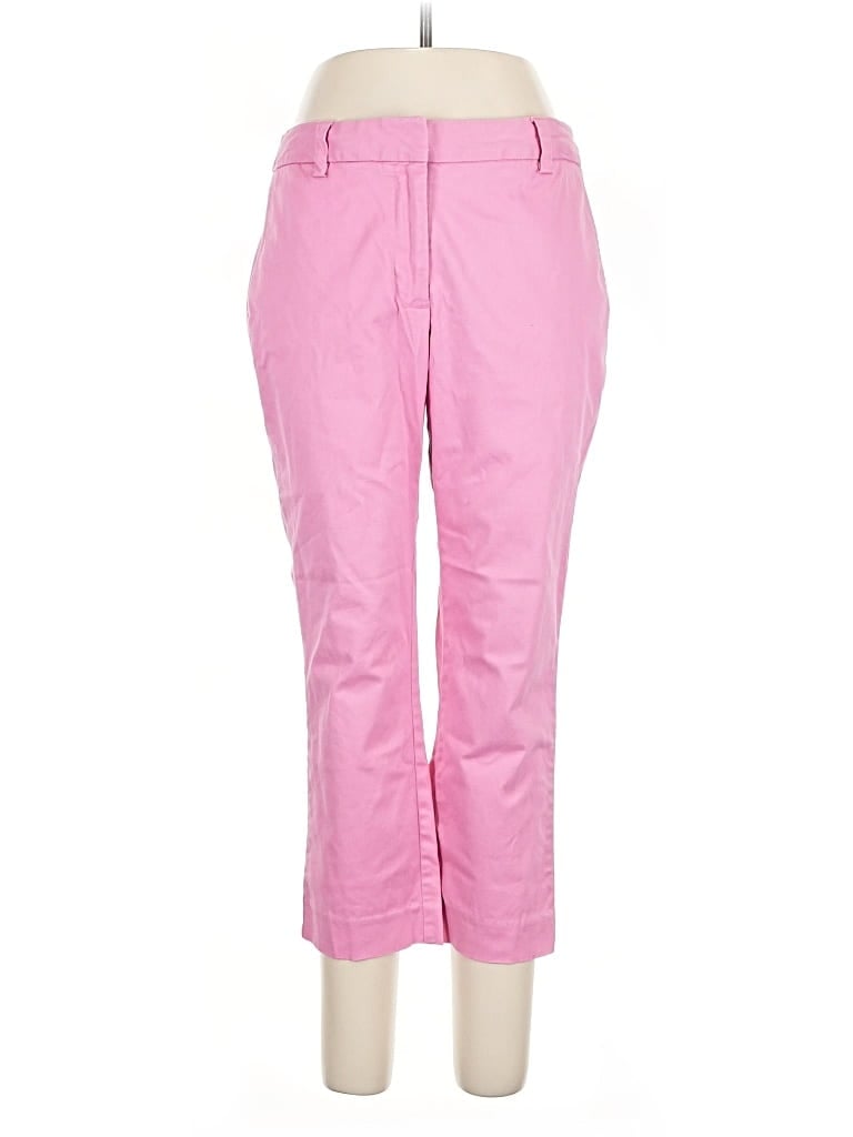 Pre-owned Lands' End Khaki Pant In Pink