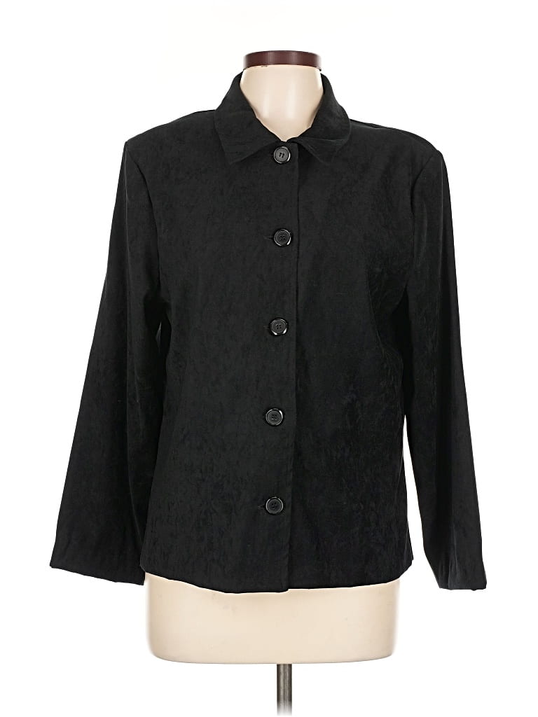Pre-owned Jaclyn Smith Blazer Jacket In Black