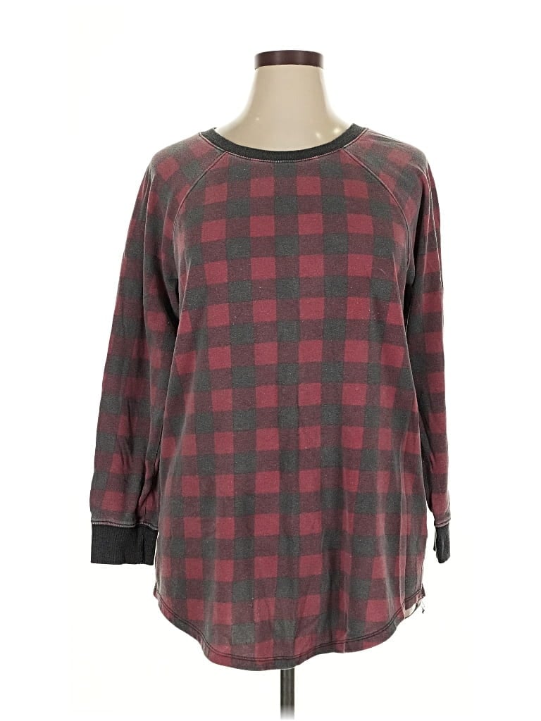 Pre-owned Torrid Pullover Sweater In Burgundy