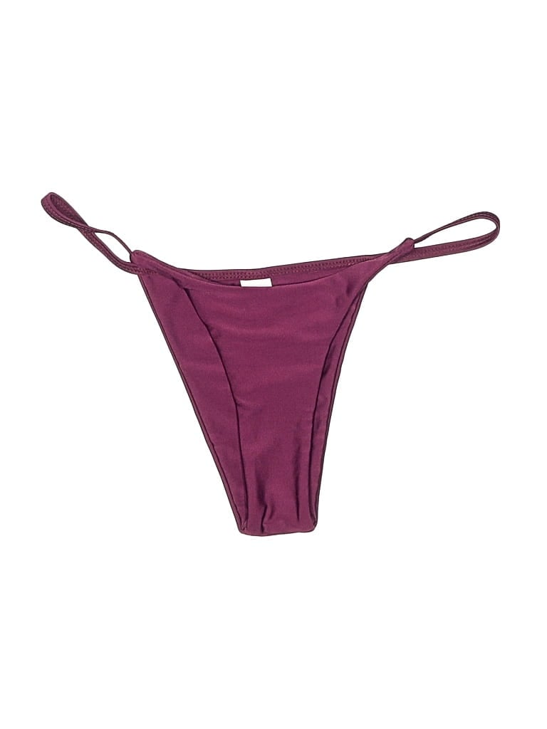 Pre-owned Unbranded Swimsuit Bottoms In Burgundy