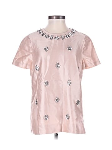 Tory Burch Short Sleeve Silk Top (view 1)