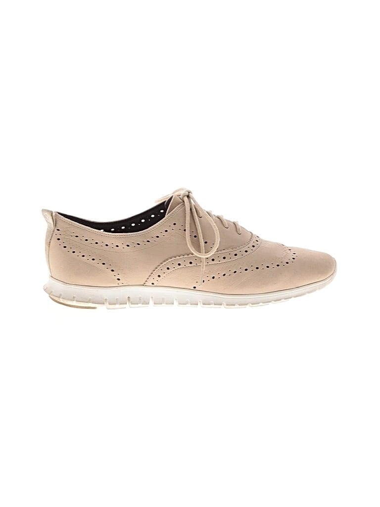 Pre-owned Cole Haan Zerogrand Flats In Brown