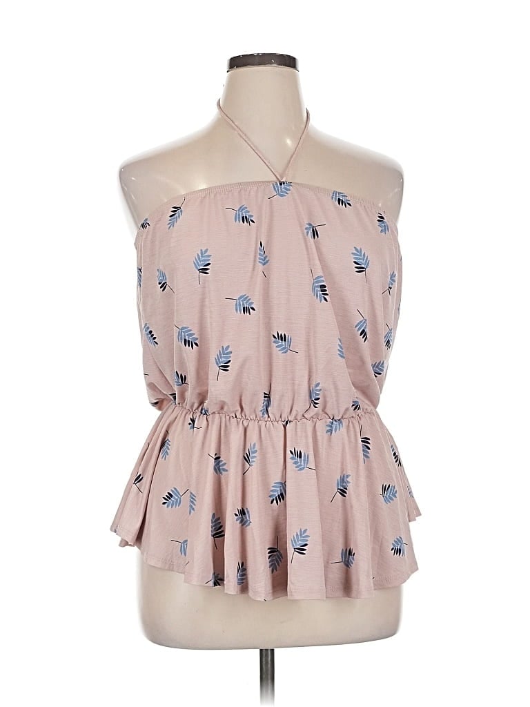 Pre-owned Haute Fox Sleeveless Blouse In Pink