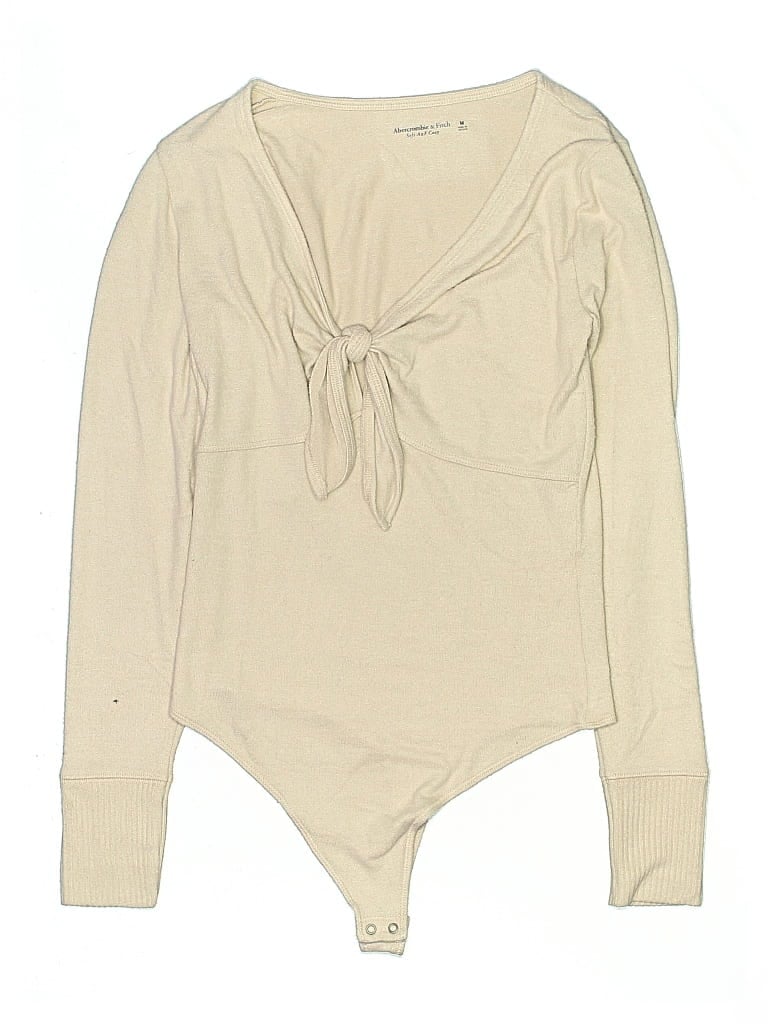 Pre-owned Abercrombie & Fitch Bodysuit In White
