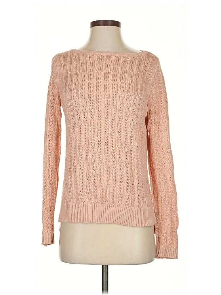 Pre-owned Ann Taylor Loft Pullover Sweater In Pink