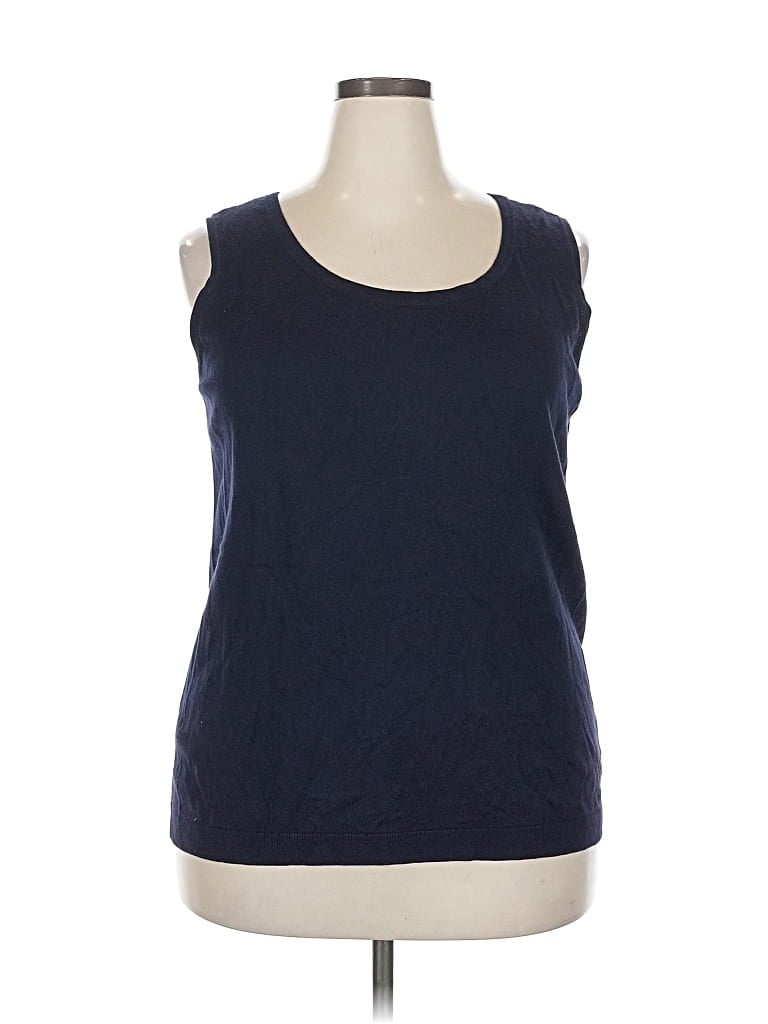 Pre-owned Talbots Sweater Vest In Blue