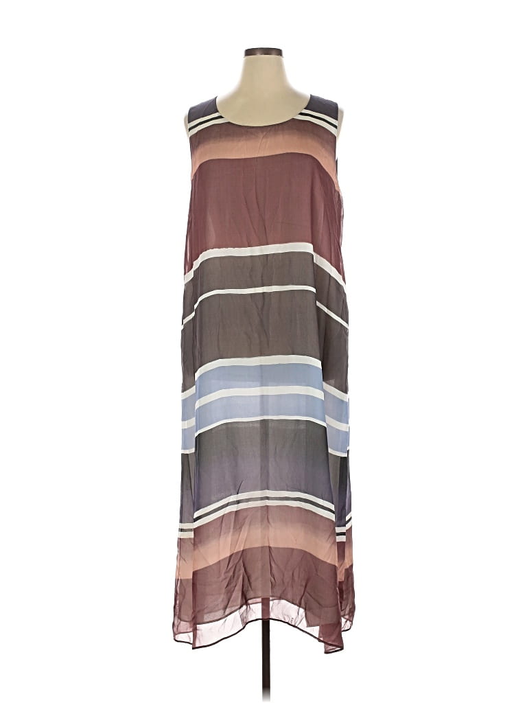 Pre-owned Lafayette 148 Casual Dress In Brown