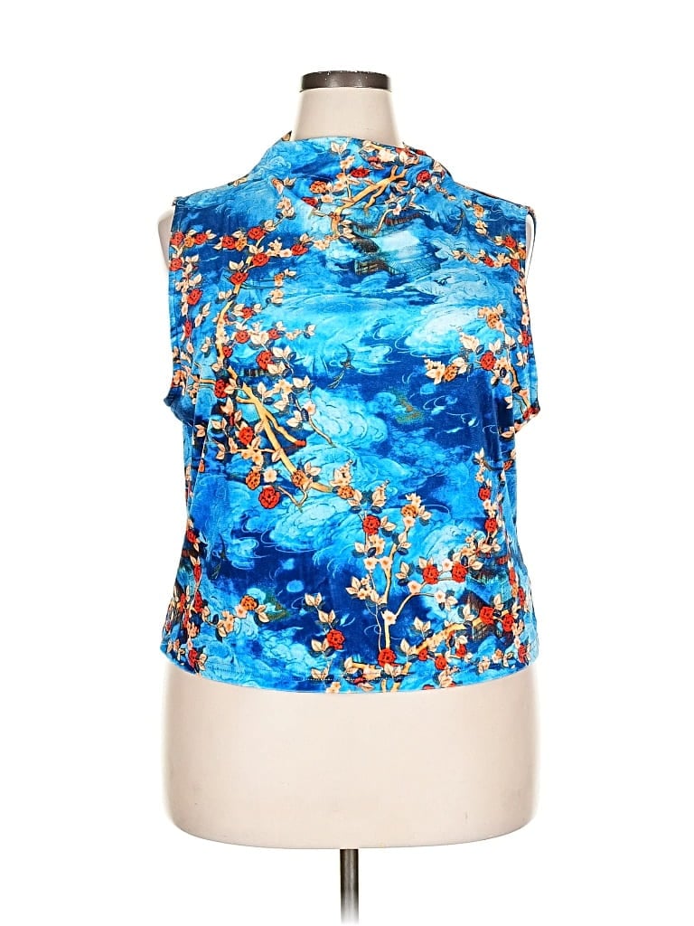 Pre-owned Cider Sleeveless T-shirt In Blue