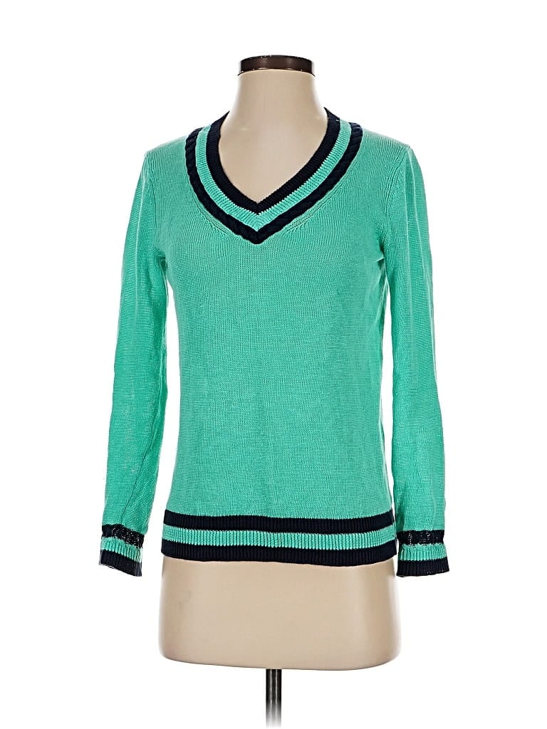 Pre-owned Talbots Pullover Sweater In Green