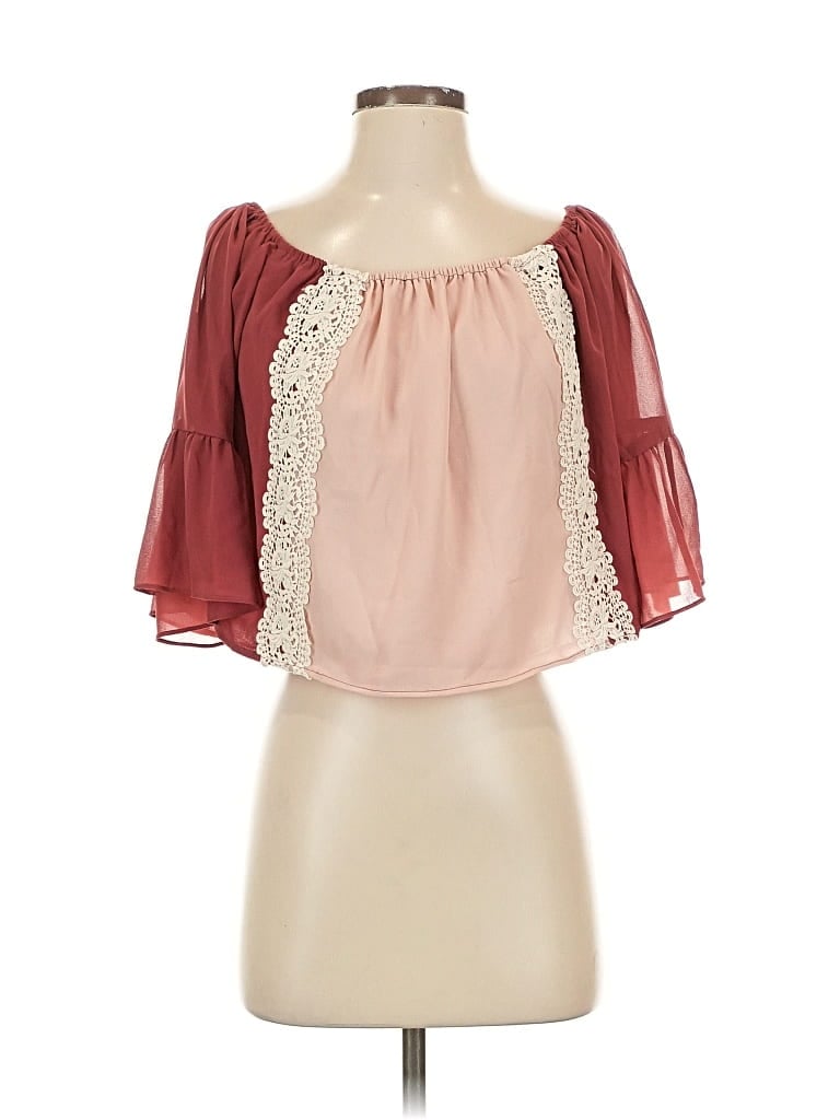 Tularosa 3/4 Sleeve Blouse In Pink