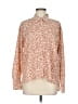 ASTR The Label 100% Polyester Animal Print Orange Long Sleeve Blouse Size M - photo 1