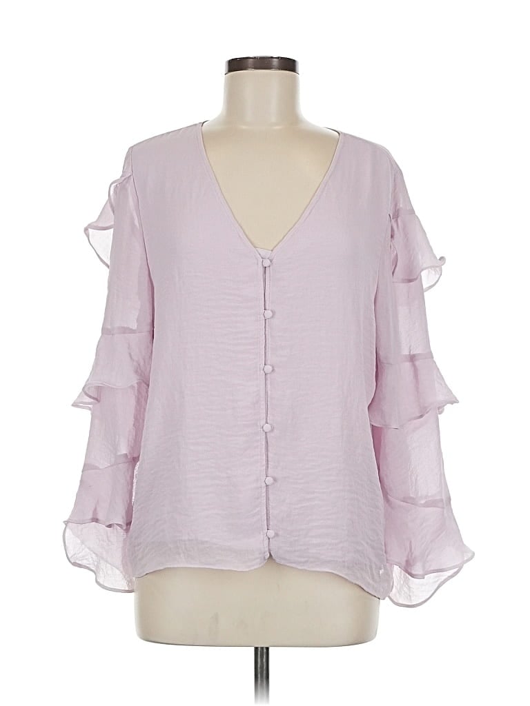 Pre-owned Vince Camuto 3/4 Sleeve Blouse In Pink