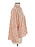 ASTR The Label 100% Polyester Animal Print Orange Long Sleeve Blouse Size M - photo 4