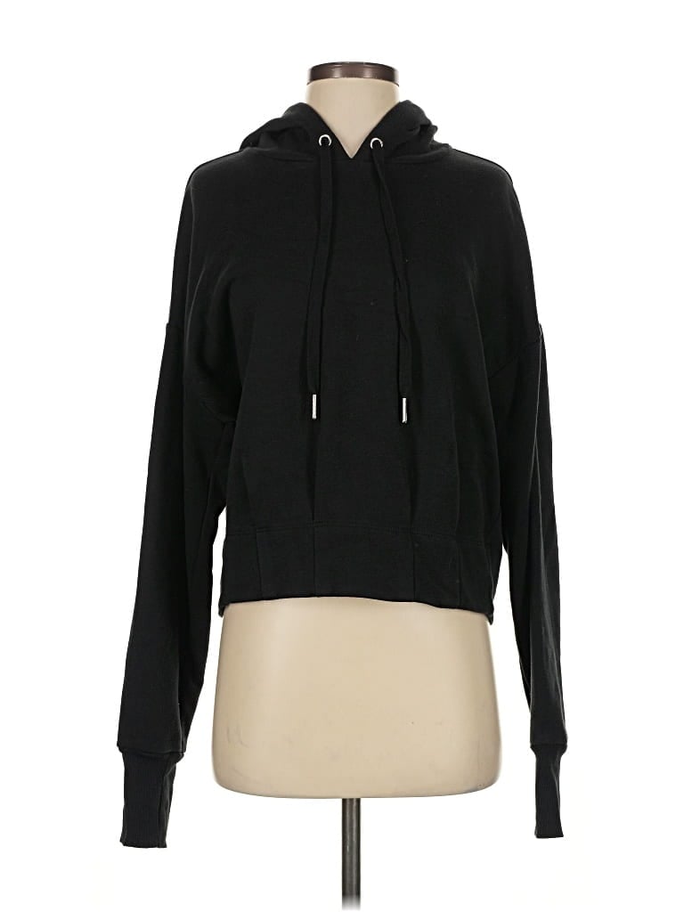 Pre-owned Evereve Pullover Hoodie In Black