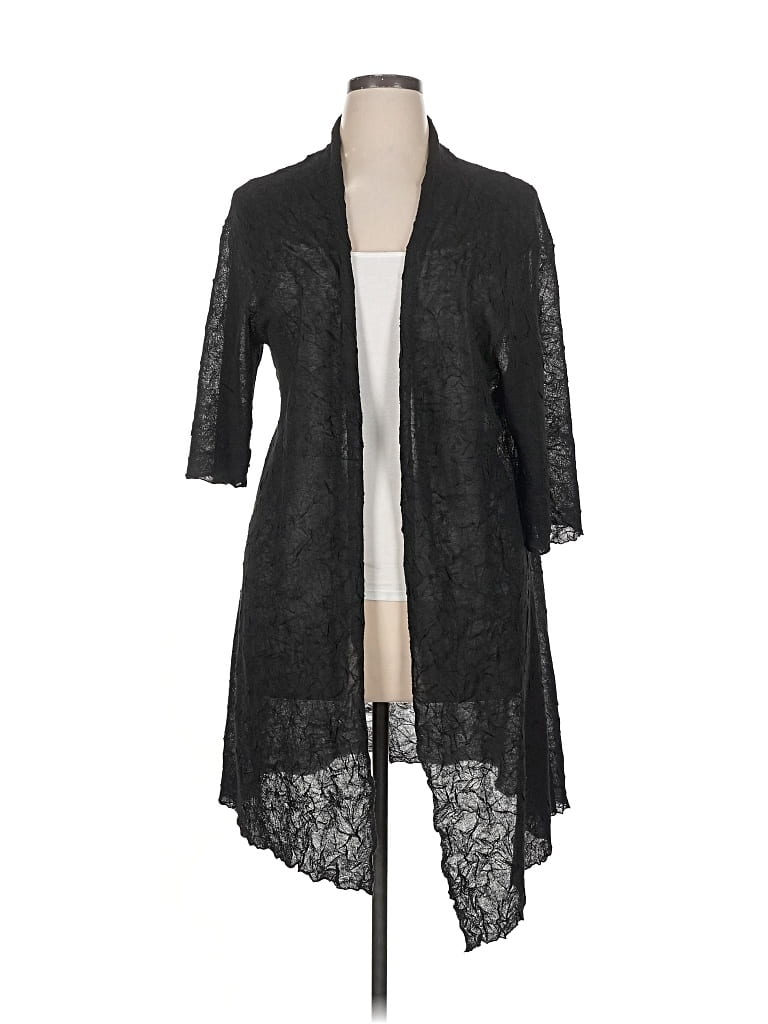 Pre-owned Unbranded Cardigan Sweater In Black