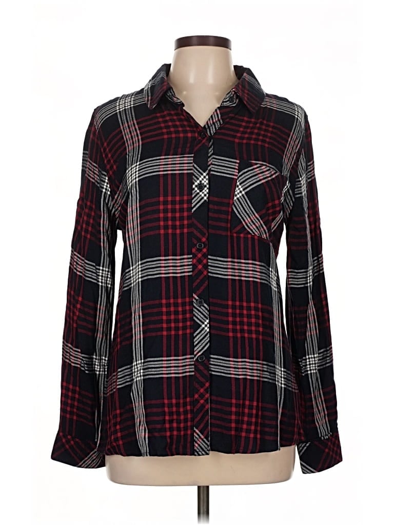 Pre-owned Rails Long Sleeve Button Down Shirt In Red