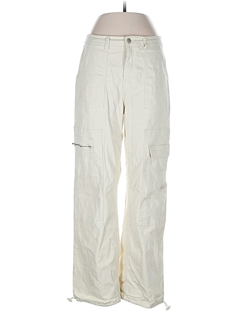 Pre-owned Happily Grey Cargo Pants In White