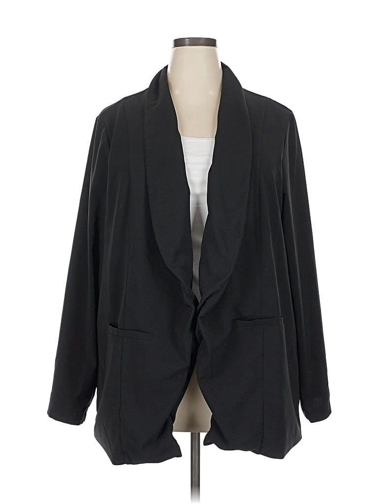 Pre-owned Torrid Blazer Jacket In Black