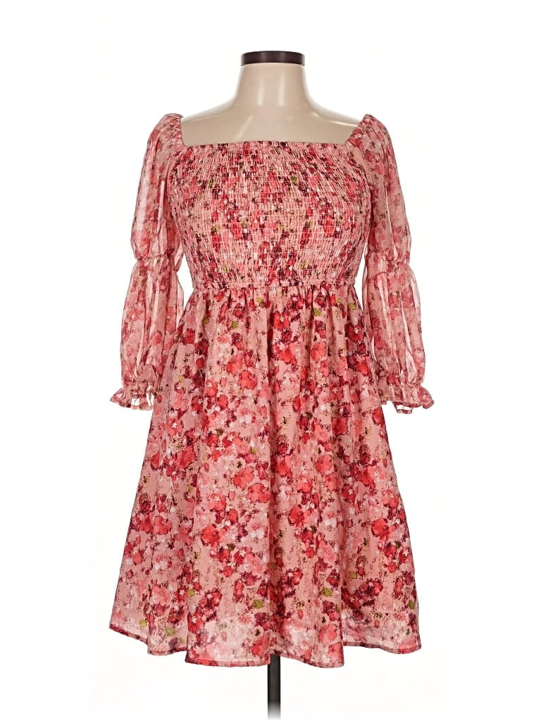 Pre-owned April Casual Dress In Red