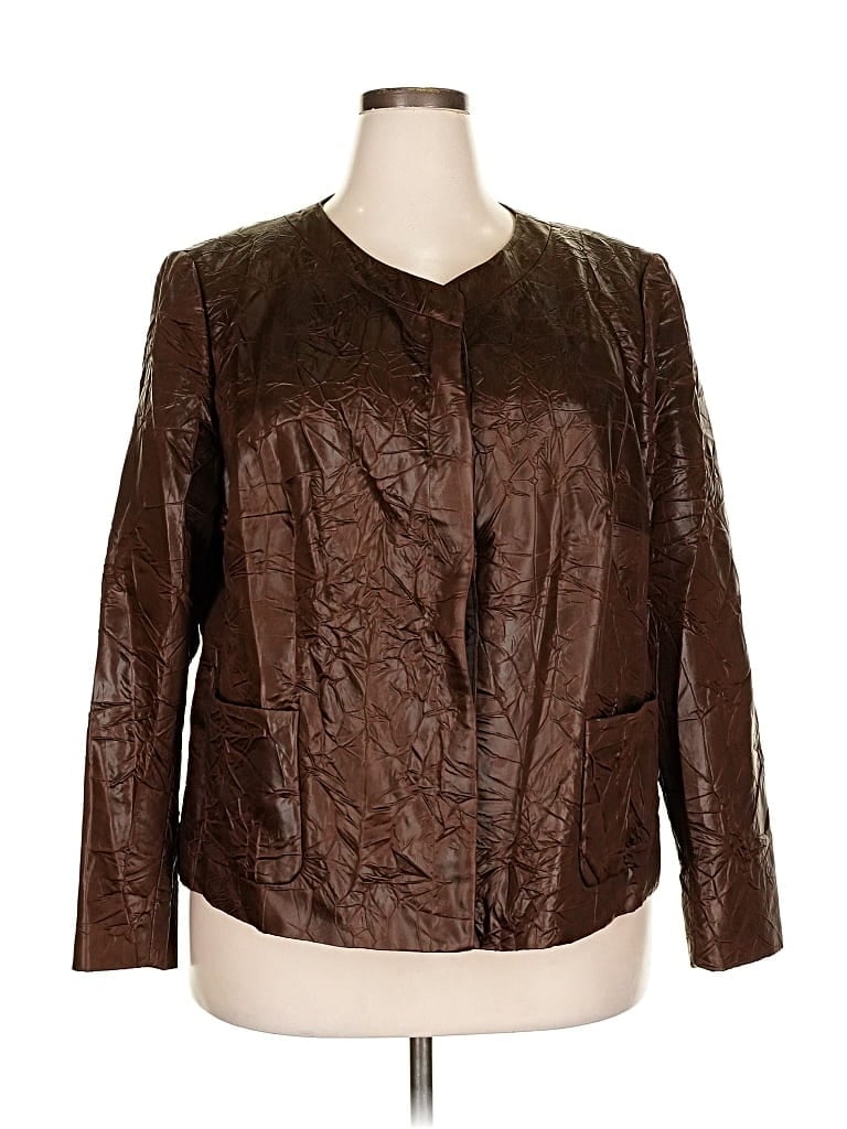 Pre-owned Lafayette 148 Jacket In Brown