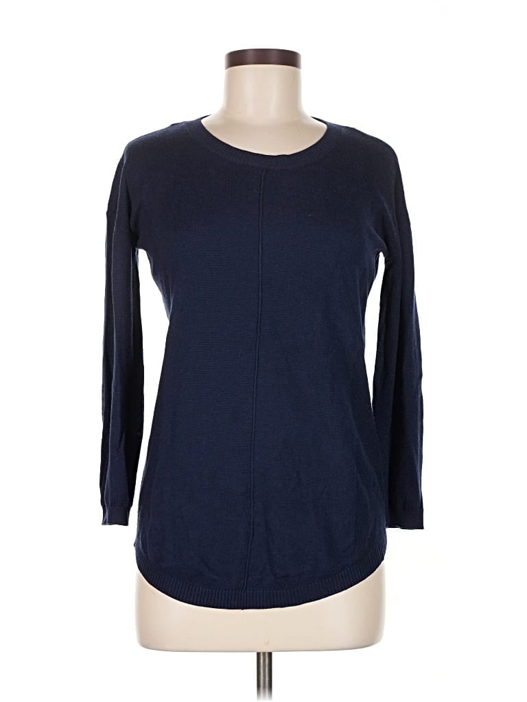 Pre-owned Pink Rose Pullover Sweater In Blue