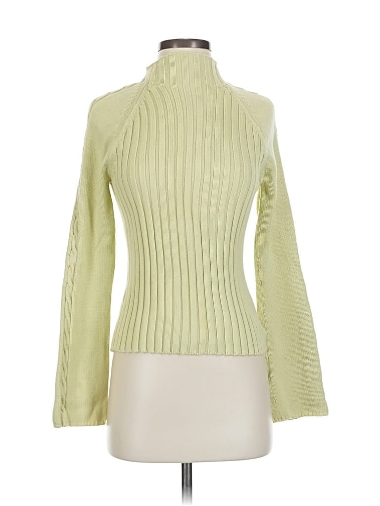 Pre-owned Ann Taylor Turtleneck Sweater In Green