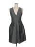 Theory Chevron-herringbone Gray Cocktail Dress Size 6 - photo 1