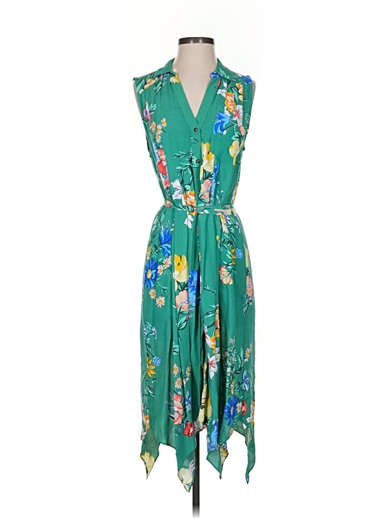 Pre-owned Maeve By Anthropologie Casual Dress In Green