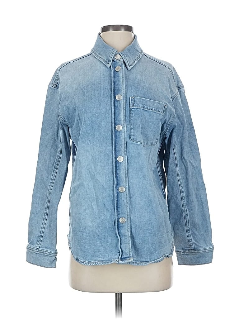 Pre-owned Mica Denim Jacket In Blue