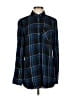 Talbots Plaid Blue Long Sleeve Button-Down Shirt Size S - photo 1