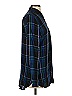 Talbots Plaid Blue Long Sleeve Button-Down Shirt Size S - photo 4