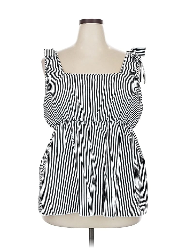 Pre-owned Assorted Brands Sleeveless Blouse In Black