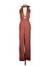 Reiss 100% Viscose Solid Brown Jumpsuit Size 0 (petite) - photo 1