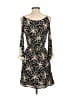 Sage 100% Polyester Print Black Cocktail Dress Size S - photo 2
