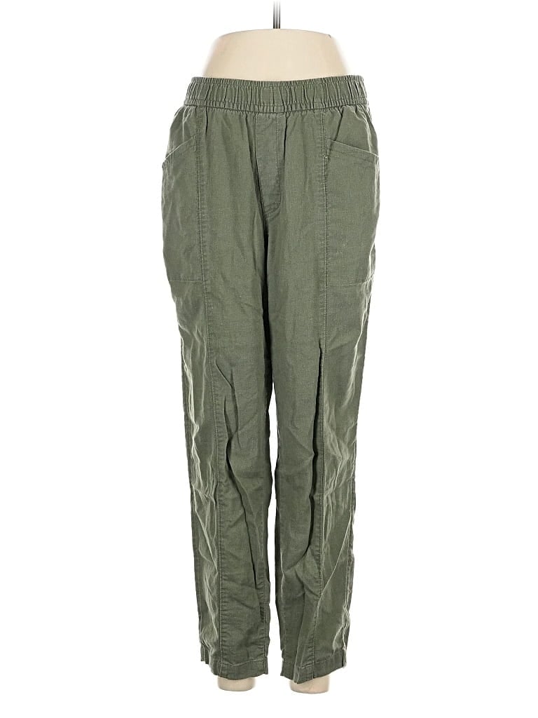 Pre-owned Old Navy Linen Pants In Green