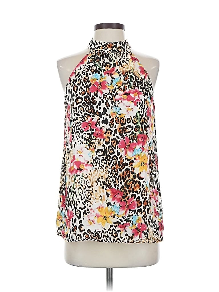 Pre-owned Gibson Sleeveless Blouse In White