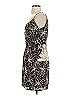 Sage 100% Polyester Print Black Cocktail Dress Size S - photo 5