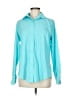Faconnable Teal Long Sleeve Blouse Size M - photo 1