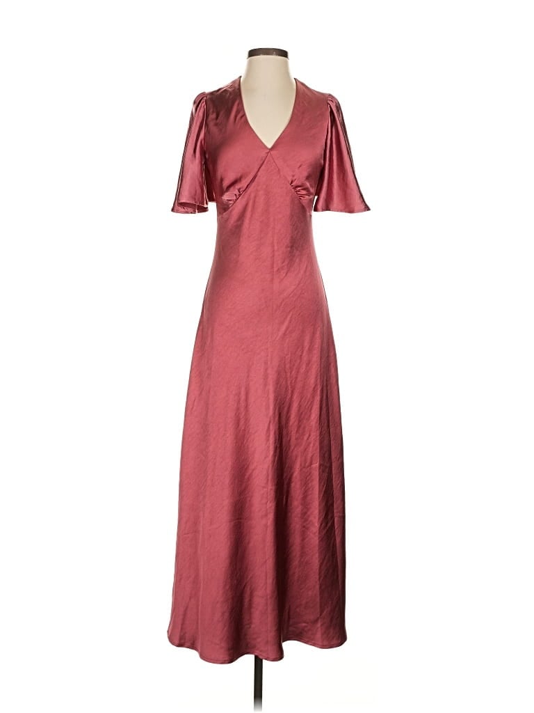 Pre-owned J By Joie Casual Dress In Burgundy