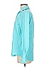 Faconnable Teal Long Sleeve Blouse Size M - photo 5